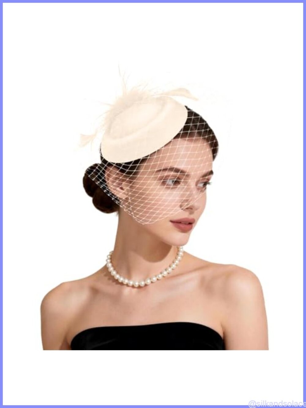 Women's Feather Fascinator Pillbox Hat 100% Polyester 50s Tea Party Derby